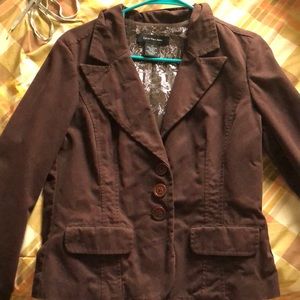 brown blazer